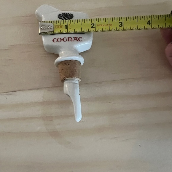 Vintage Ceramic Salignac Cofnac Optics Bottle Pourer made in UK Wade pottery - Picture 6 of 7